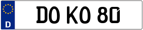Trailer License Plate